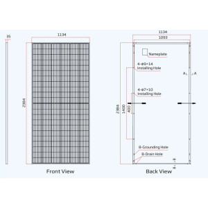 Сонячна батарея Trina Solar TSM-DE19R 580
